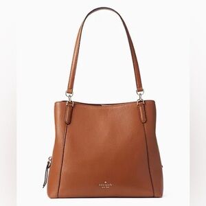 KATE SPADE Genuine Leather Caramel Handbag